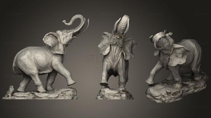 3D модель Африканский слон (STL)
